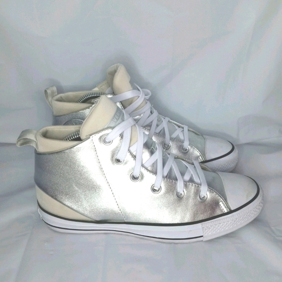 Converse Shoes - Converse Chuck Taylor Chrome Hi Tops Sz 8